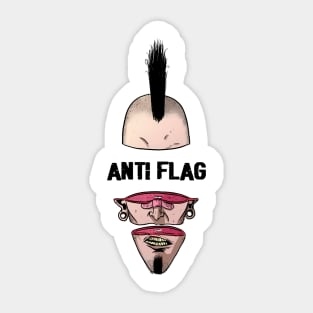 Punk Man Anti Flag Sticker